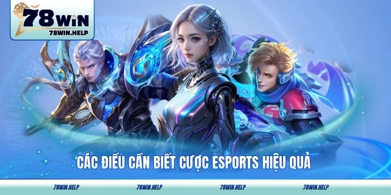 Các điều cần biết cược Esports hiệu quả