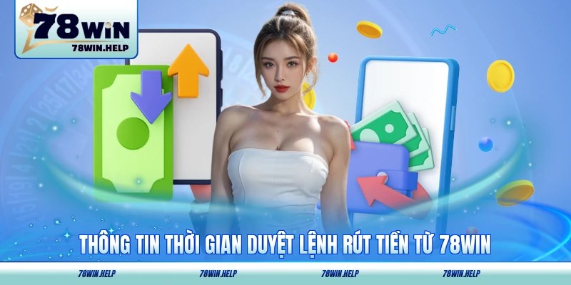 Thông tin thời gian duyệt lệnh rút tiền không nghẽn